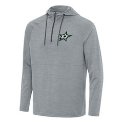 NHL Heather Gray Dallas Stars Antigua Spikes Quarter-Zip Hoodie