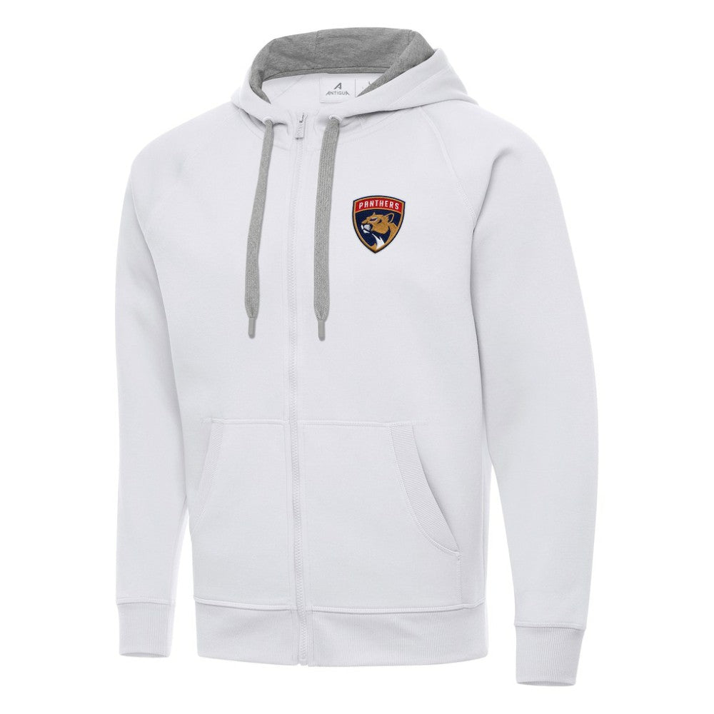 NHL White Florida Panthers Antigua Big & Tall Victory Full-Zip Hoodie