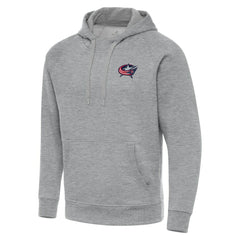 NHL Heather Gray Columbus Blue Jackets Antigua Big & Tall Victory Pullover Hoodie