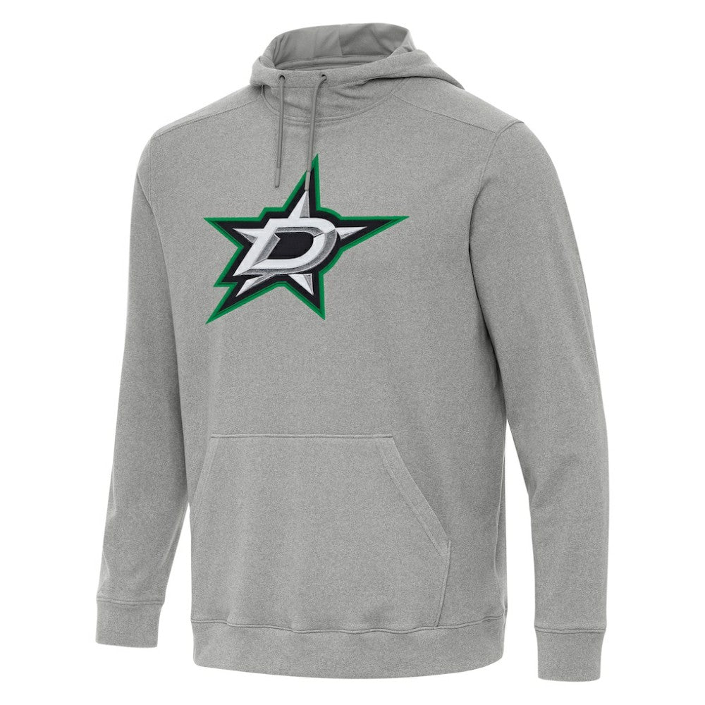 NHL Heather Gray Dallas Stars Antigua Cloud Pullover Hoodie
