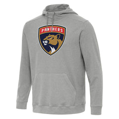 NHL Heather Gray Florida Panthers Antigua Cloud Pullover Hoodie