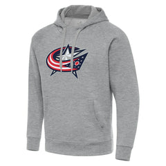 NHL Heather Gray Columbus Blue Jackets Antigua Big & Tall Victory Pullover Hoodie
