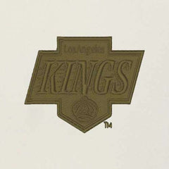 NHL Cream/Olive Los Angeles Kings Antigua Intrepid Sand Raglan Long Sleeve Hoodie T-Shirt