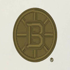 NHL Cream/Olive Boston Bruins Antigua Intrepid Sand Raglan Long Sleeve Hoodie T-Shirt