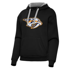 NHL Black Nashville Predators Antigua Women's Victory Pullover Hoodie