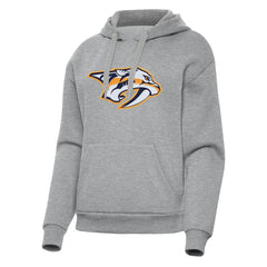 NHL Heather Gray Nashville Predators Antigua Women's Victory Pullover Hoodie