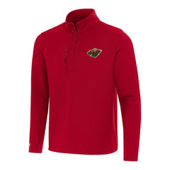 NHL Red Minnesota Wild Antigua Insider Quarter-Zip Top