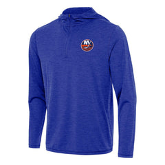 NHL Heather Royal New York Islanders Antigua Tidy Quarter-Zip Hoodie