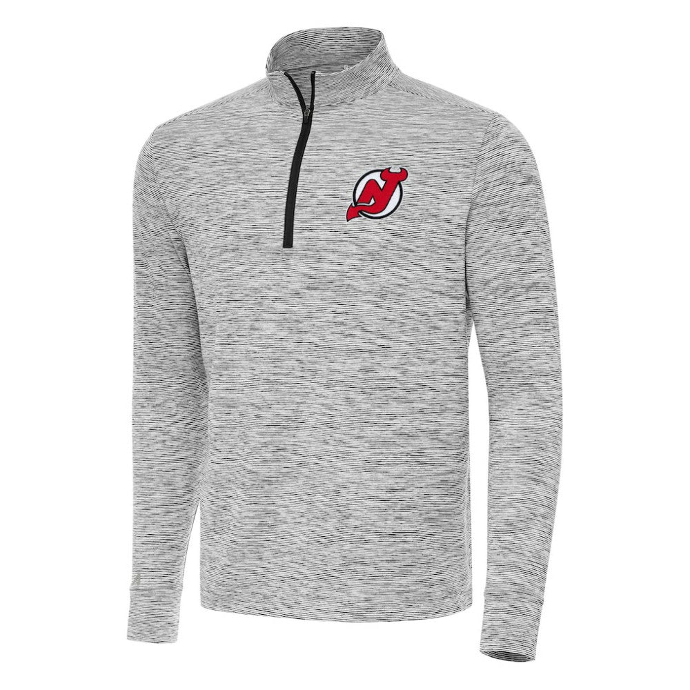 NHL Black New Jersey Devils Antigua Cause Quarter-Zip Top
