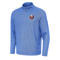 NHL Heather Royal New York Islanders Antigua Subtle Quarter-Zip Sweatshirt