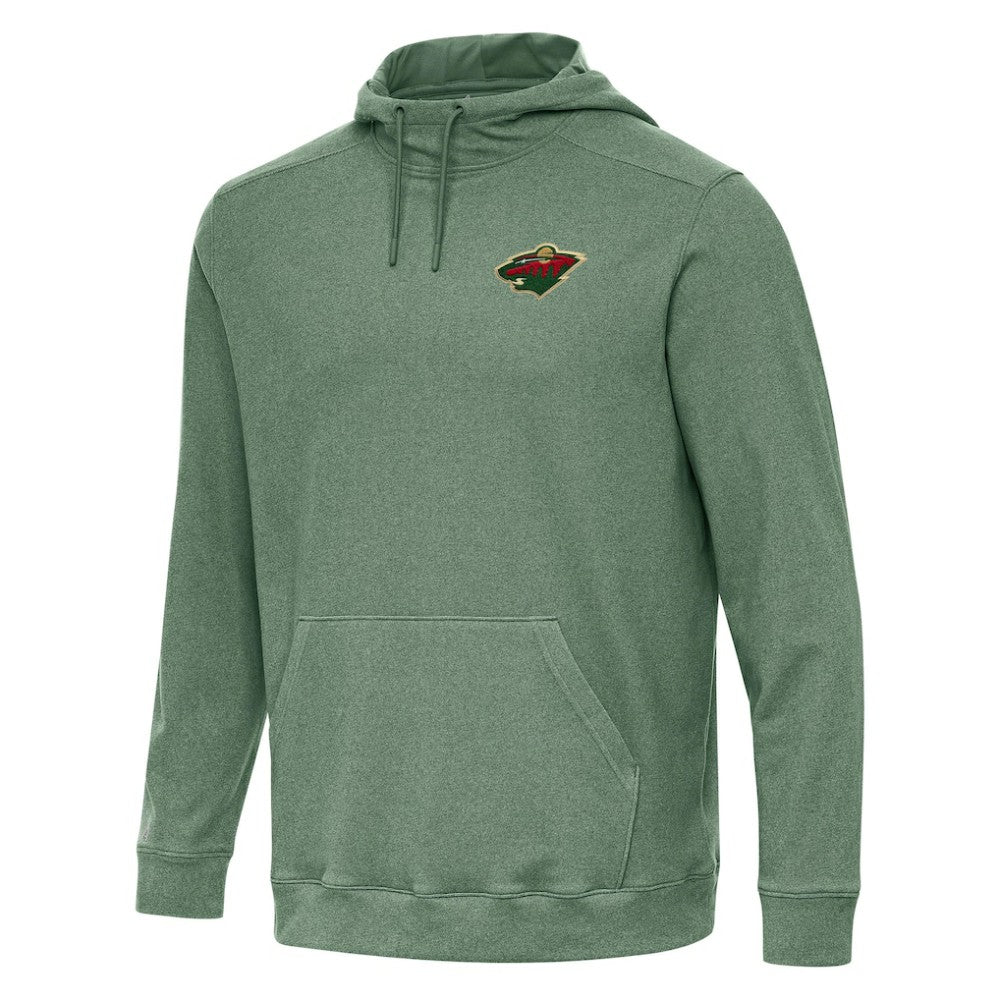 NHL Hunter Green Minnesota Wild Antigua Cloud Pullover Hoodie