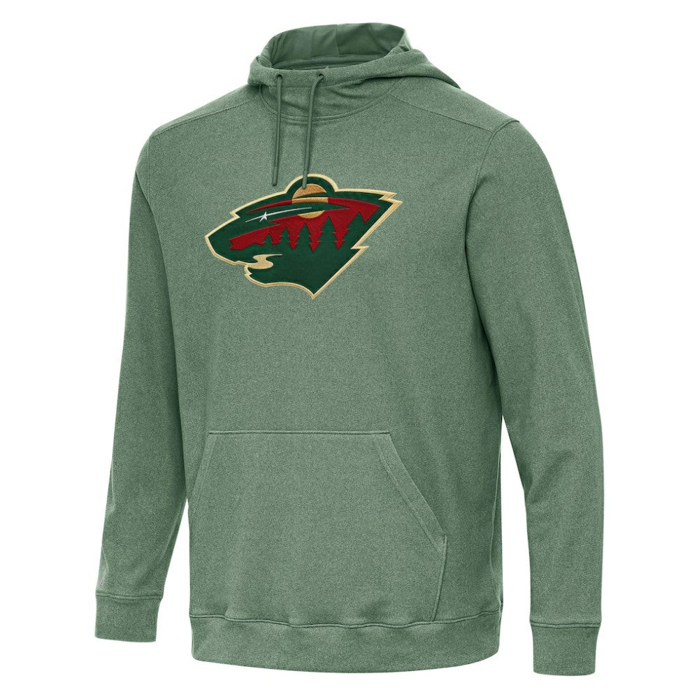 NHL Hunter Green Minnesota Wild Antigua Cloud Pullover Hoodie