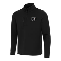 NHL Black Philadelphia Flyers Antigua Insider Quarter-Zip Top