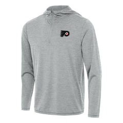 NHL Heather Gray Philadelphia Flyers Antigua Tidy Quarter-Zip Hoodie