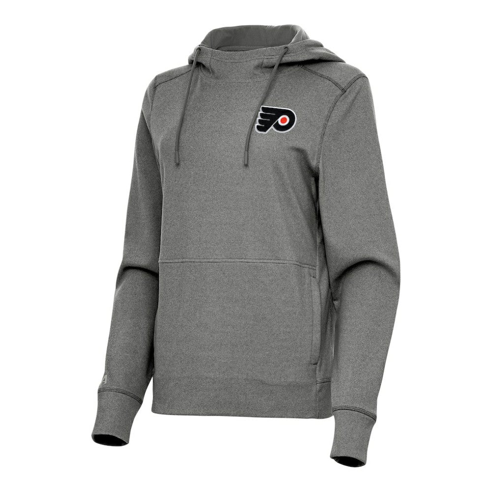 NHL Heather Black Philadelphia Flyers Antigua Women's Justice Pullover Hoodie