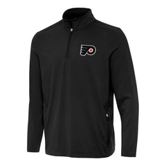 NHL Black Philadelphia Flyers Antigua Perilous Quarter-Zip Sweatshirt