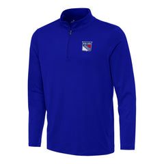 NHL Royal New York Rangers Antigua Reprocess Quarter-Zip Top