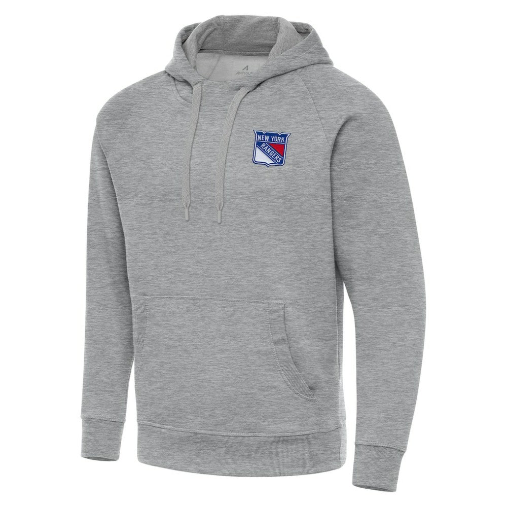 NHL Heather Gray New York Rangers Antigua Big & Tall Victory Pullover Hoodie
