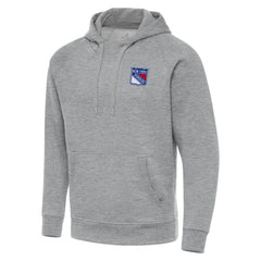 NHL Heather Gray New York Rangers Antigua Big & Tall Victory Pullover Hoodie