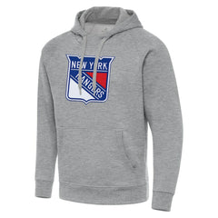 NHL Heather Gray New York Rangers Antigua Big & Tall Victory Pullover Hoodie