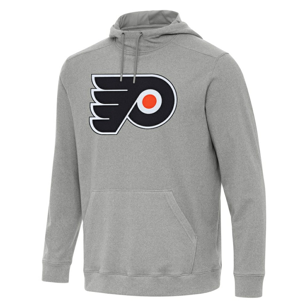 NHL Heather Gray Philadelphia Flyers Antigua Cloud Pullover Hoodie