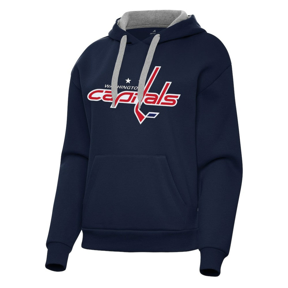 NHL Navy Washington Capitals Antigua Women's Victory Pullover Hoodie