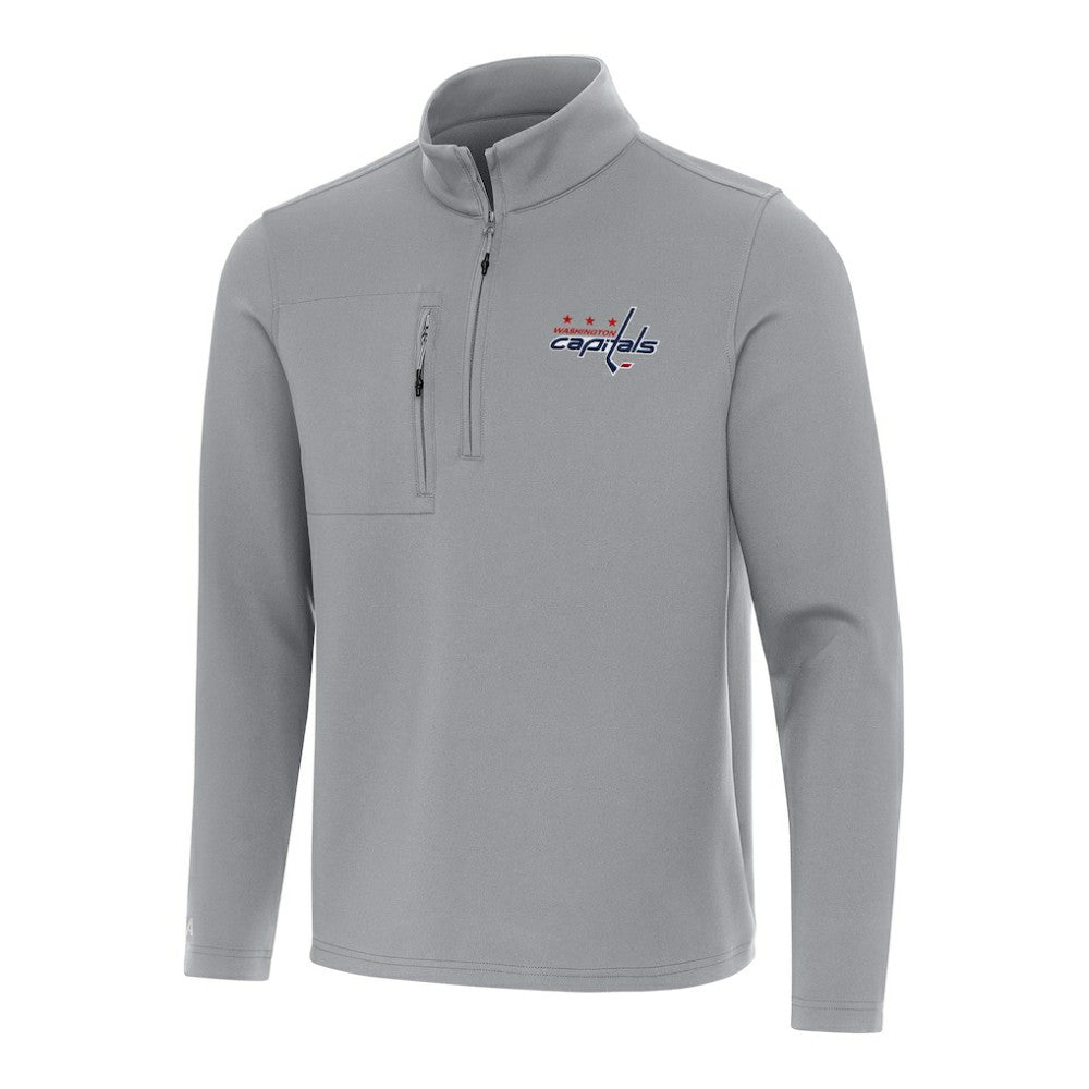 NHL Gray Washington Capitals Antigua Insider Quarter-Zip Top