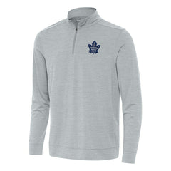 NHL Heather Gray Toronto Maple Leafs Antigua Bright Quarter-Zip Top