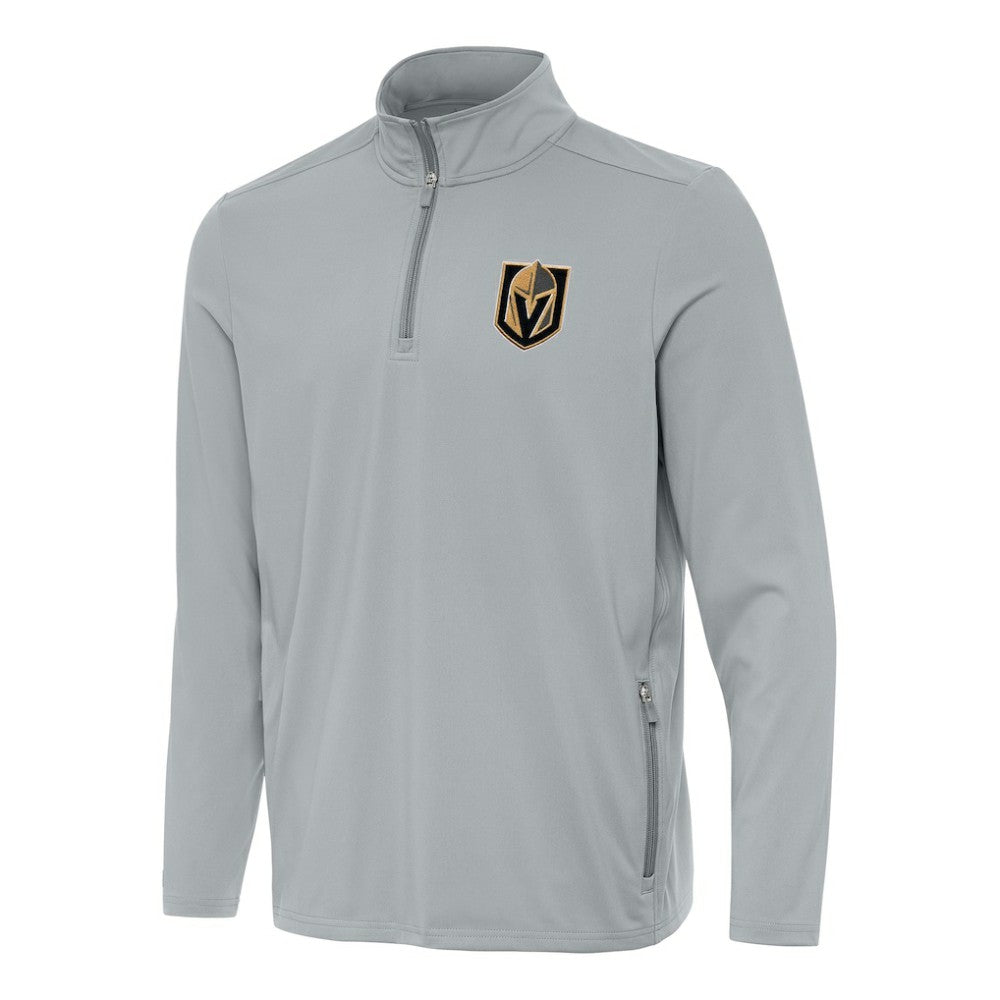 NHL Gray Vegas Golden Knights Antigua Perilous Quarter-Zip Sweatshirt