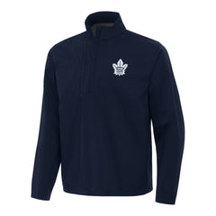 NHL Navy Toronto Maple Leafs Antigua Brisk Quarter-Zip Windbreaker
