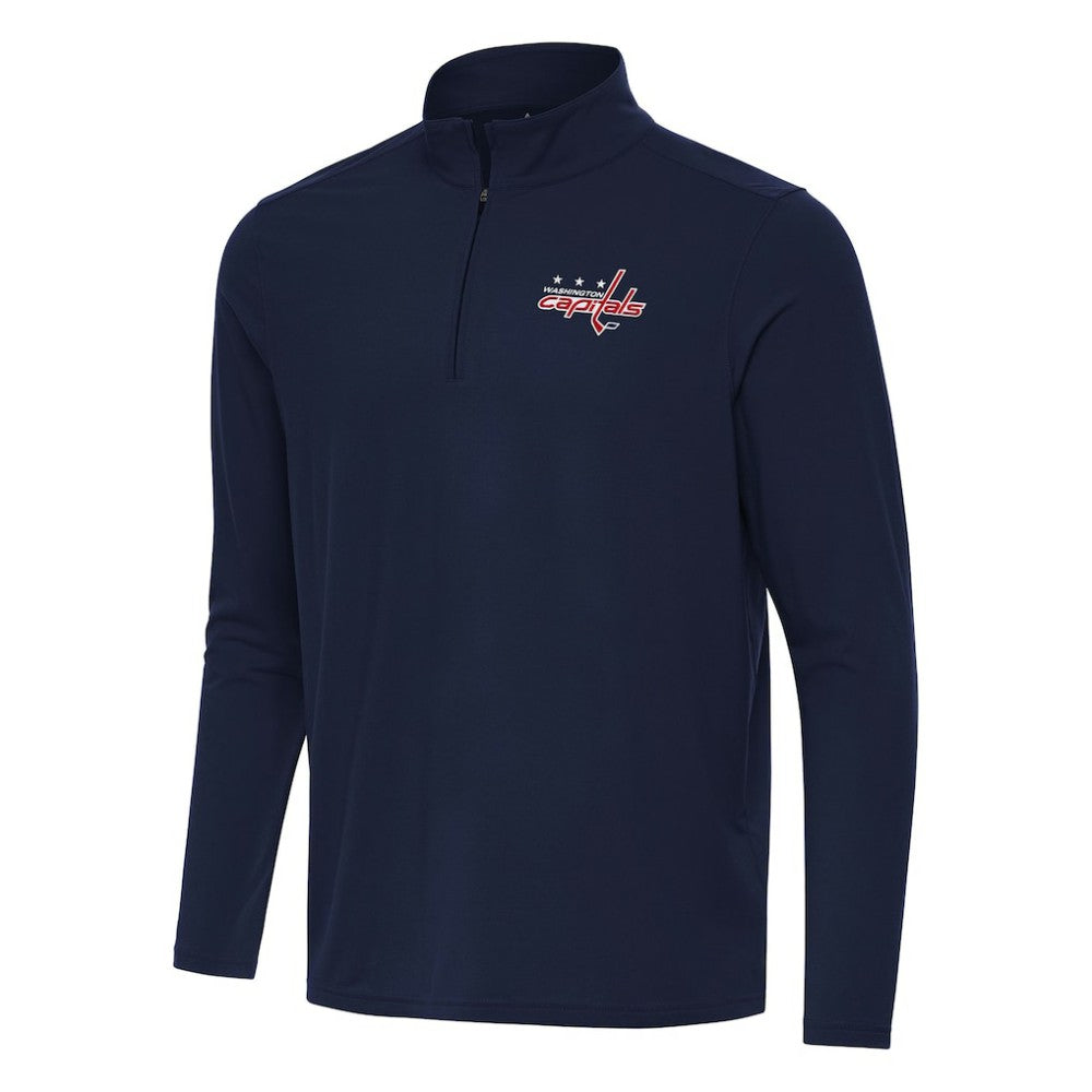 NHL Navy Washington Capitals Antigua Intent Quarter-Zip Top