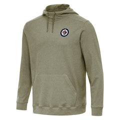 NHL Olive Winnipeg Jets Antigua Cloud Pullover Hoodie