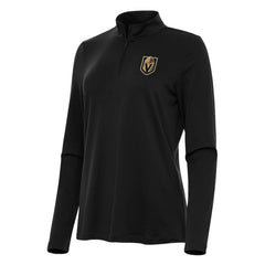 NHL Black Vegas Golden Knights Antigua Women's Reprocess Quarter-Zip Top