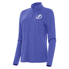 NHL Heather Royal Tampa Bay Lightning Antigua Women's Bright Quarter-Zip Top