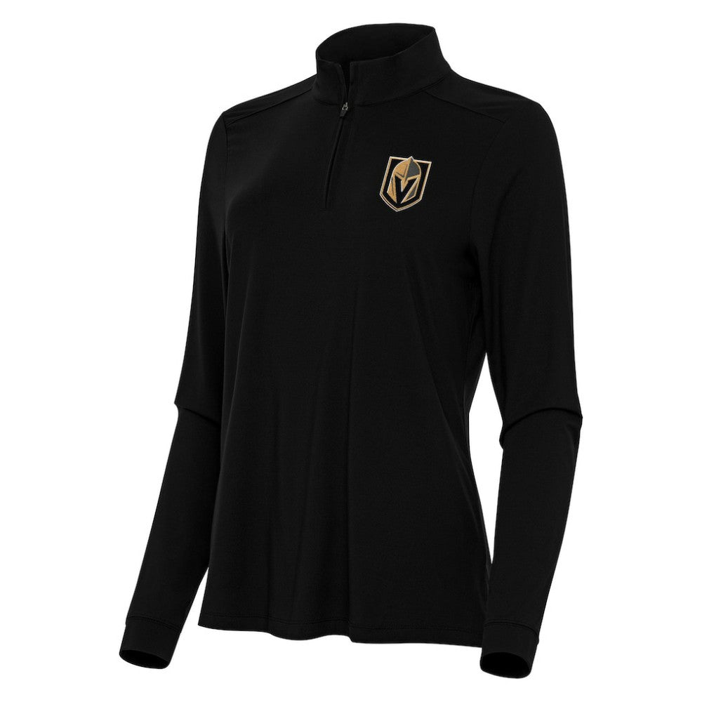 NHL Black Vegas Golden Knights Antigua Women's Intent Quarter-Zip Top