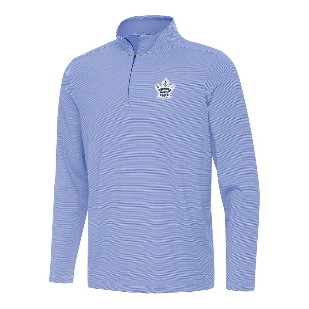 NHL Royal Toronto Maple Leafs Antigua Twine Quarter-Zip Top