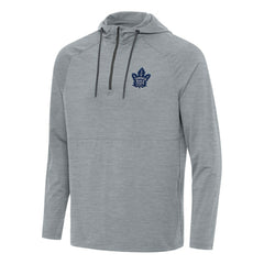 NHL Heather Gray Toronto Maple Leafs Antigua Spikes Quarter-Zip Hoodie