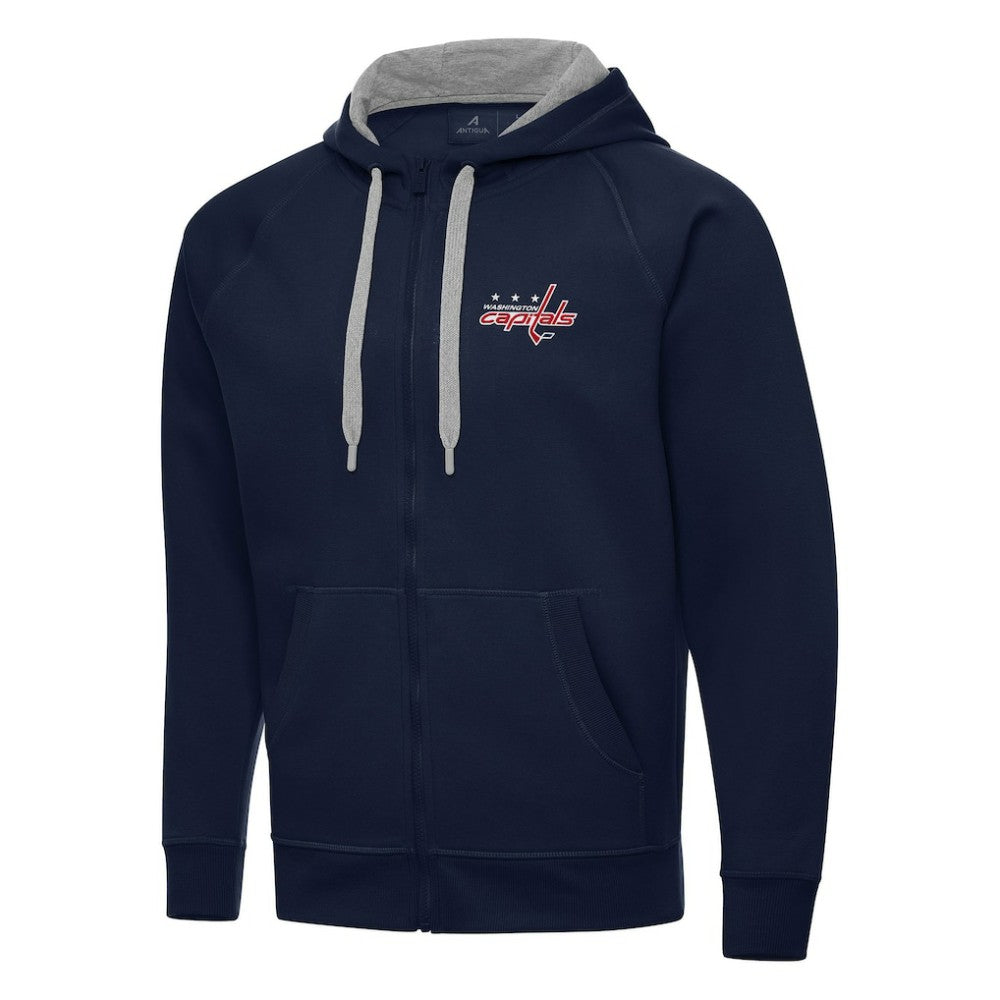 NHL Navy Washington Capitals Antigua Big & Tall Victory Full-Zip Hoodie