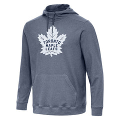 NHL Heather Navy Toronto Maple Leafs Antigua Cloud Pullover Hoodie