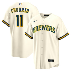 MLB Jackson Chourio Milwaukee Brewers Nike Home Replica Jersey