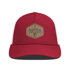 NHL Red Florida Panthers Men's Levelwear Faux Leather Patch Structured Adjustable Hat
