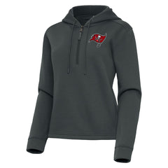 Antigua Women's Contemporary Quarter-Zip Hoodie - Tampa Bay Buccaneers