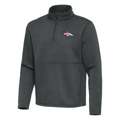 Antigua Twist Quarter-Zip Pullover Jacket - Denver Broncos