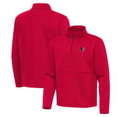 Antigua Twist Quarter-Zip Pullover Jacket - Houston Texans