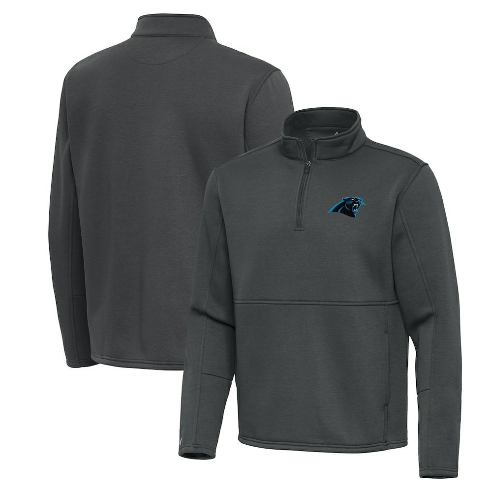 Antigua Twist Quarter-Zip Pullover Jacket - Carolina Panthers