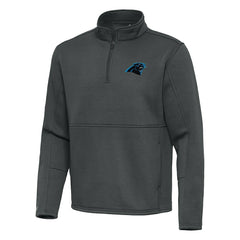 Antigua Twist Quarter-Zip Pullover Jacket - Carolina Panthers