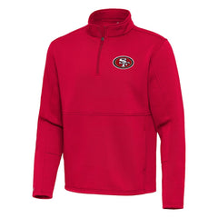Antigua Twist Quarter-Zip Pullover Jacket - San Francisco 49ers
