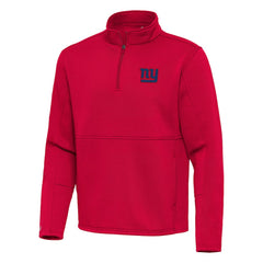 Antigua Twist Quarter-Zip Pullover Jacket - New York Giants