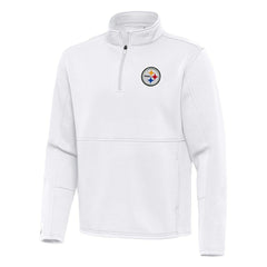 Antigua Twist Quarter-Zip Pullover Jacket - Pittsburgh Steelers