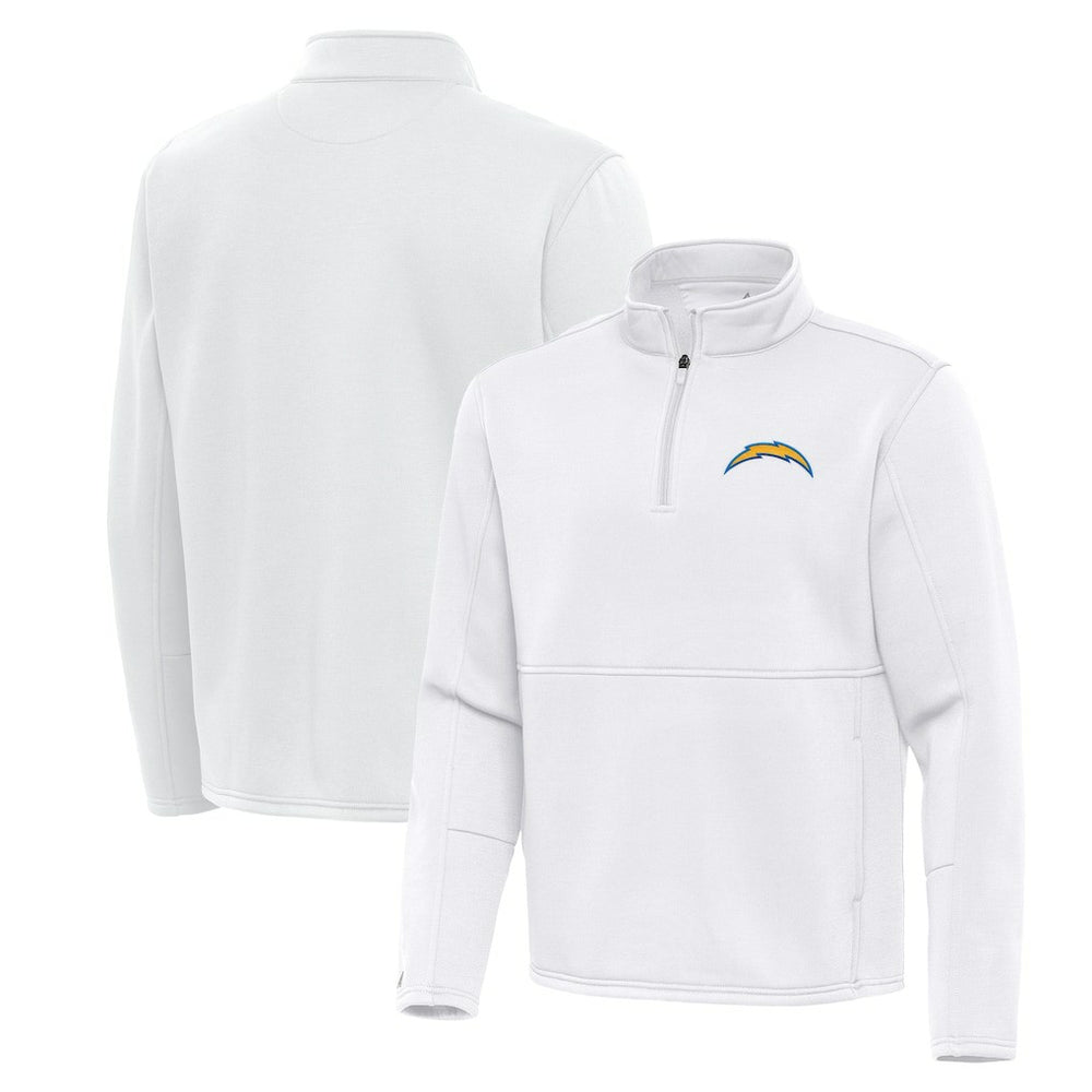Antigua Twist Quarter-Zip Pullover Jacket - Los Angeles Chargers